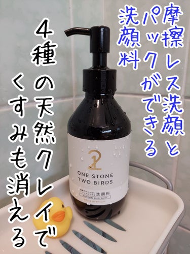 洗顔だけじゃない＋パックもできる洗顔料/ONE STONE TWO BIRDS/その他洗顔料を使ったクチコミ（1枚目）