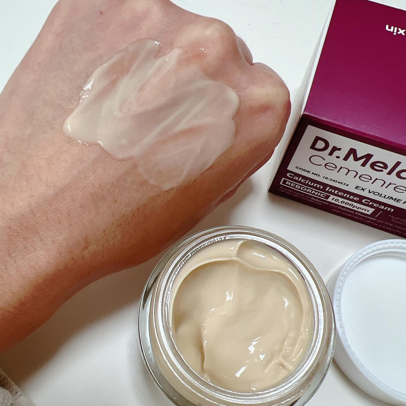 Cemenrete Calcium Intense Cream/Dr.Melaxin/フェイスクリームを使ったクチコミ(4枚目)