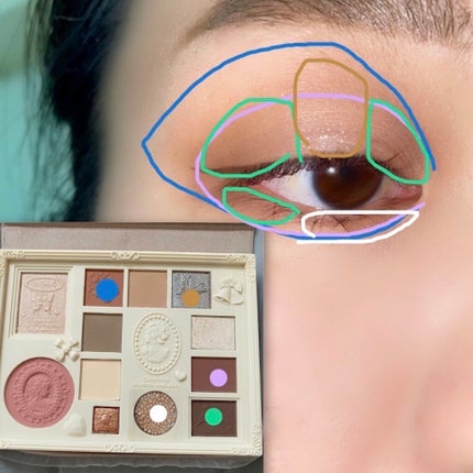 女王のカメオマルチパレット /COLORROSE/マルチパレットを使ったクチコミ(8枚目)