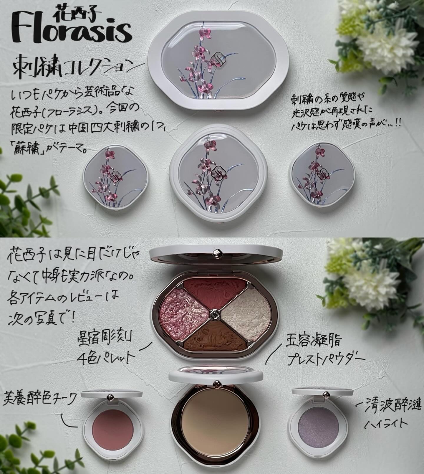 清波醉漣ハイライト（刺繍限定）/花西子/パウダーハイライトを使ったクチコミ（2枚目）