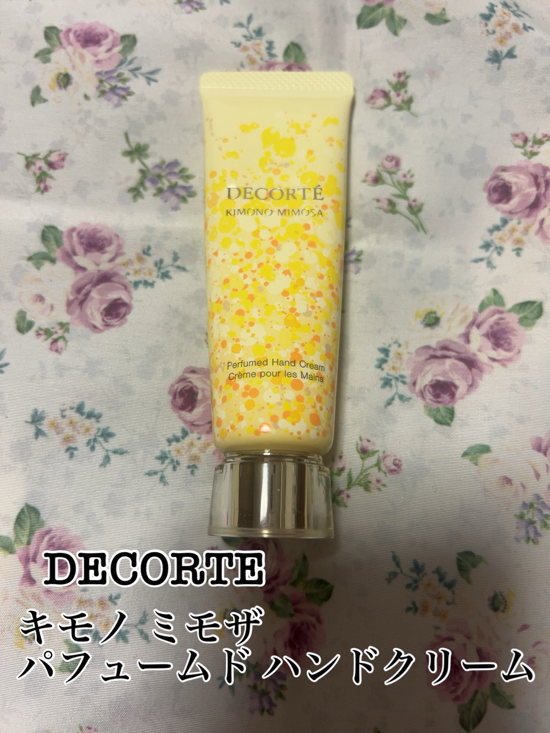 キモノ ミモザ パフュームド ハンドクリーム/DECORTÉ/ハンドクリームを使ったクチコミ（1枚目）