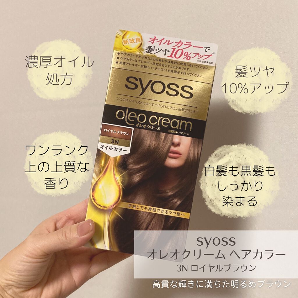 オレオクリーム/サイオス/ヘアカラーを使ったクチコミ(3枚目)