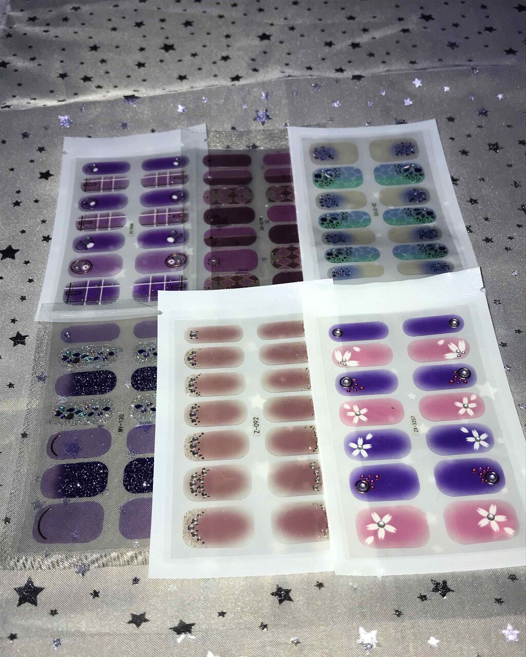 ネイルシール/Qoo10/ネイルシールを使ったクチコミ（2枚目）