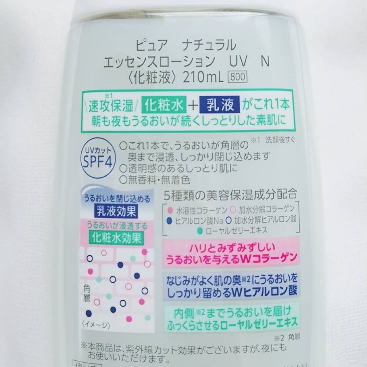 ピュア ナチュラル エッセンスローション ＵＶ/pdc/オールインワン化粧品を使ったクチコミ（2枚目）