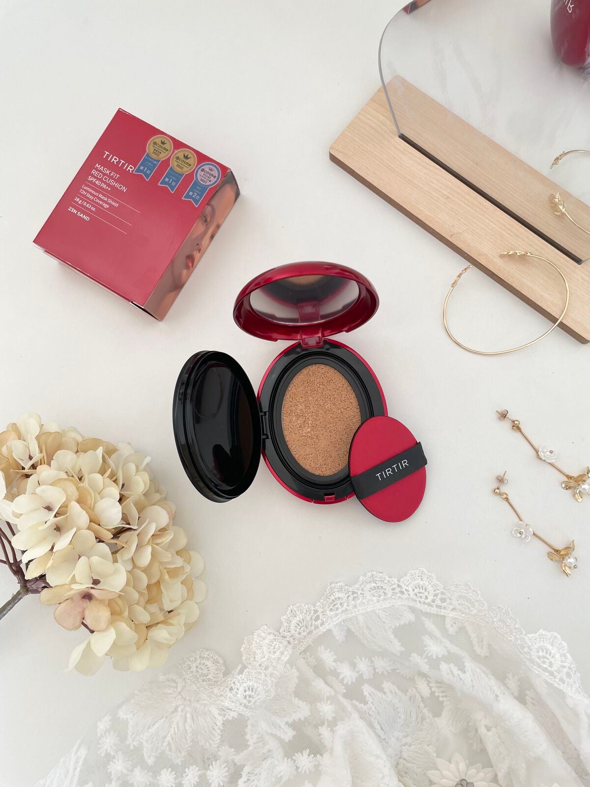 マスク フィット レッド クッション/TIRTIR(ティルティル)/クッションファンデーションを使ったクチコミ(1枚目)