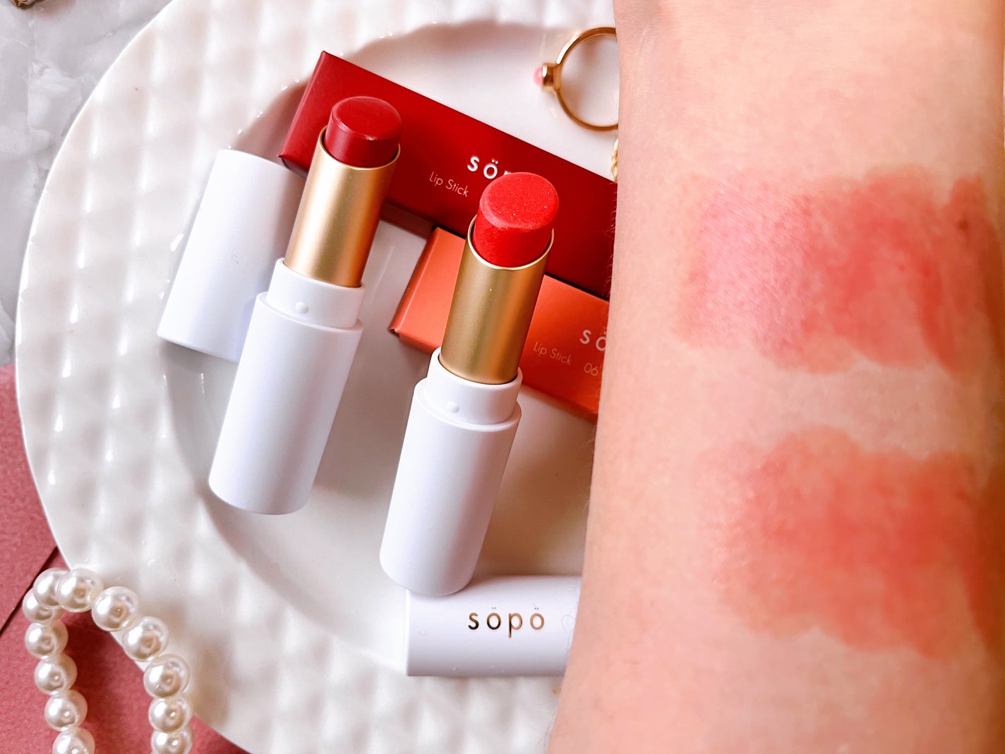リップスティック/sopo/口紅を使ったクチコミ(2枚目)