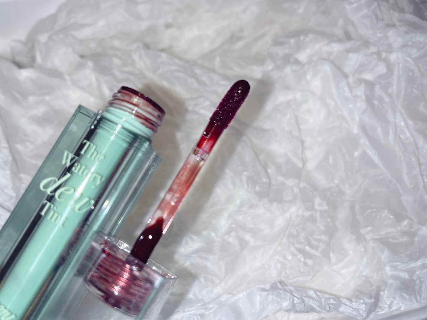 ザ ウォータリーデューティント/MERZY/リップティントを使ったクチコミ(2枚目)