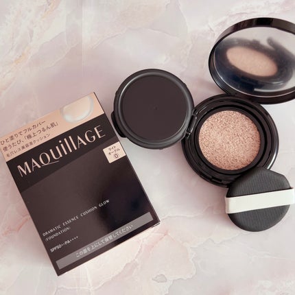 ドラマティックエッセンスクッション グロウ/マキアージュ/クッションファンデーションを使ったクチコミ(1枚目)