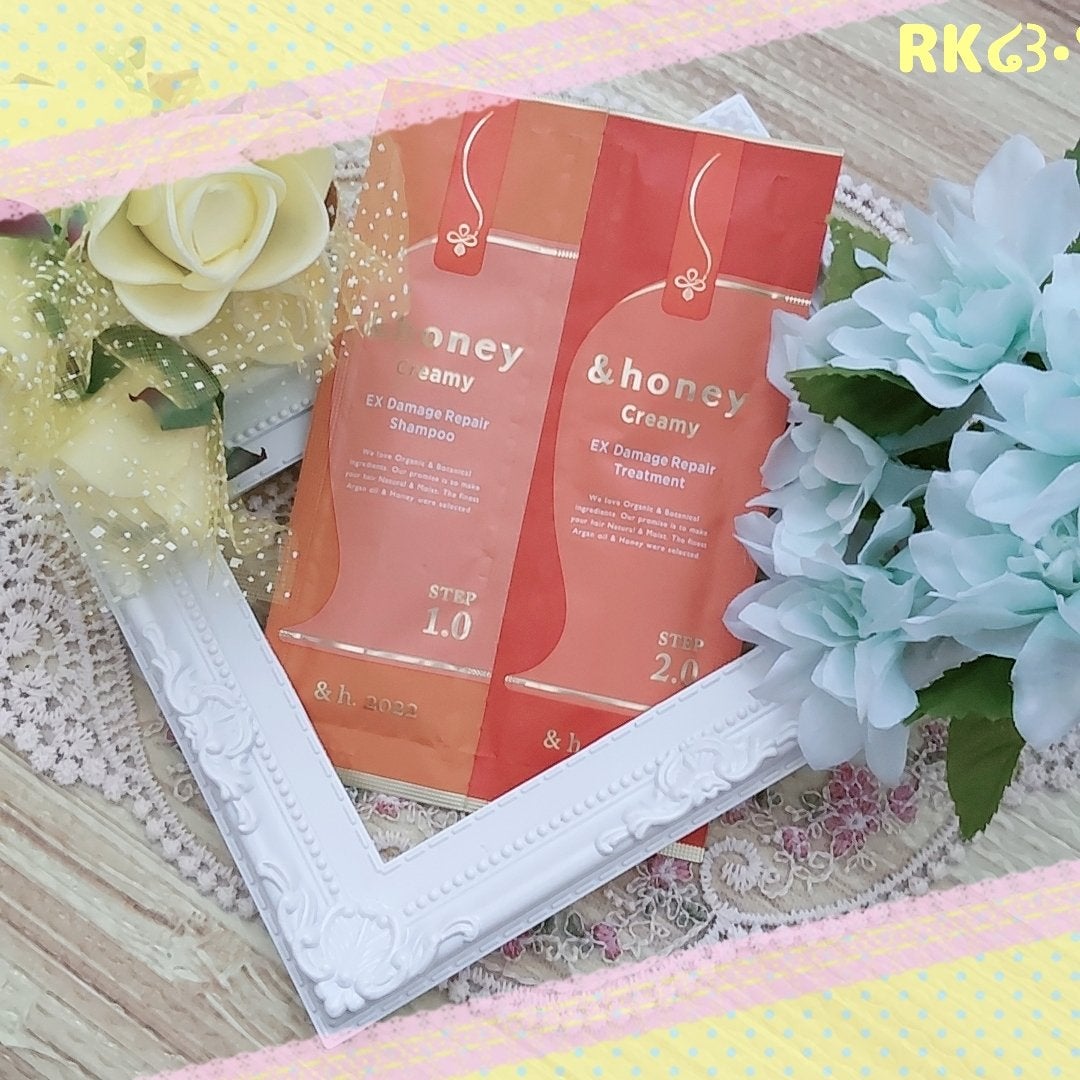 Creamy EXダメージリペアシャンプー1.0/ヘアトリートメント2.0/&honey/市販シャンプーを使ったクチコミ(1枚目)