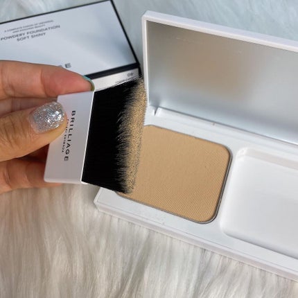 パウダリーファンデーション ソフトシャイニー 40(標準カラー)/ブリリアージュ/パウダーファンデーションを使ったクチコミ(3枚目)