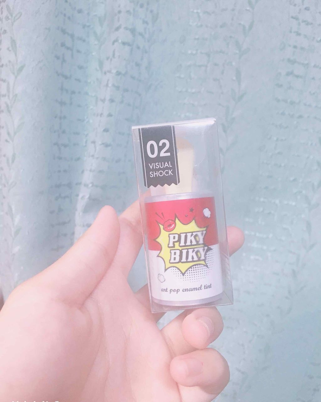 ピキビキ アートポップ エナメル ティント/TONYMOLY/リップティントを使ったクチコミ(1枚目)