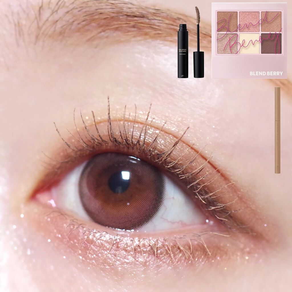 カラーリングマスカラ/uneven/マスカラを使ったクチコミ（1枚目）