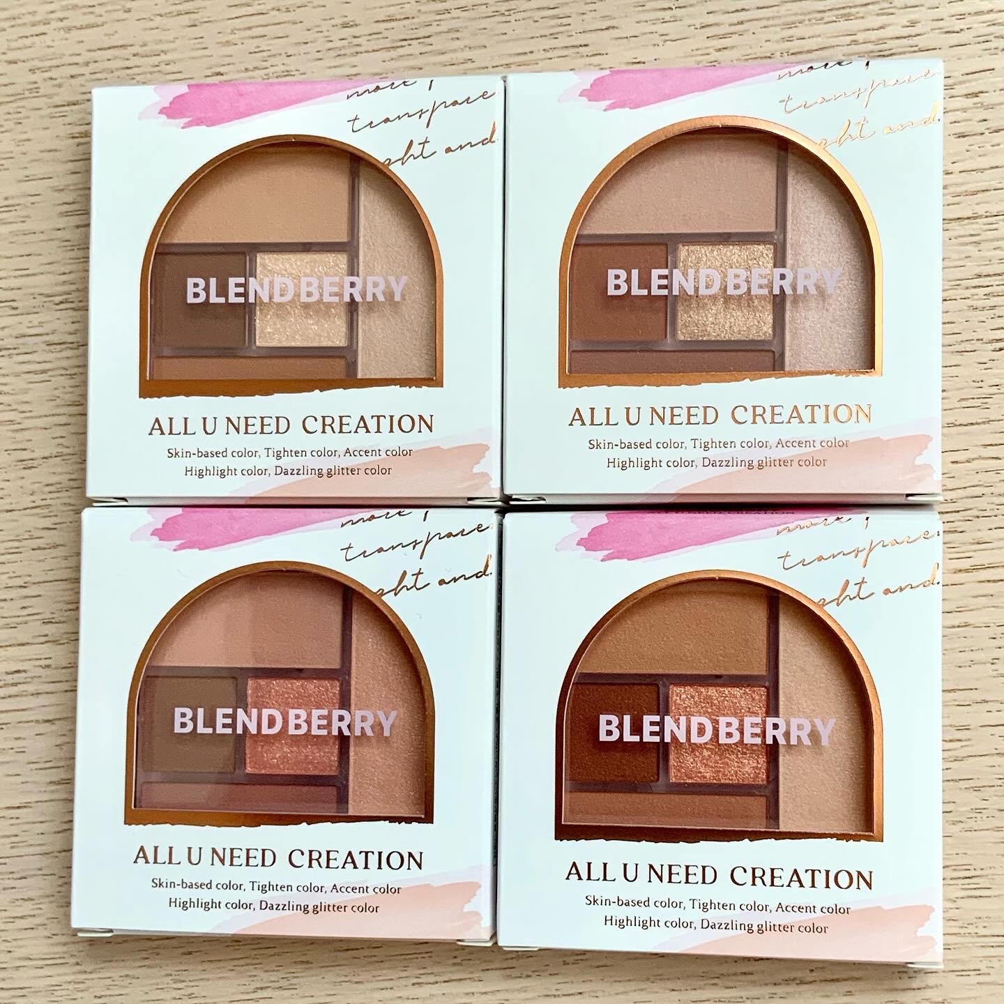 ブレンドベリー オールユーニード クリエイション 001 ムーンライトサンド/BLEND BERRY/マルチパレットを使ったクチコミ（2枚目）