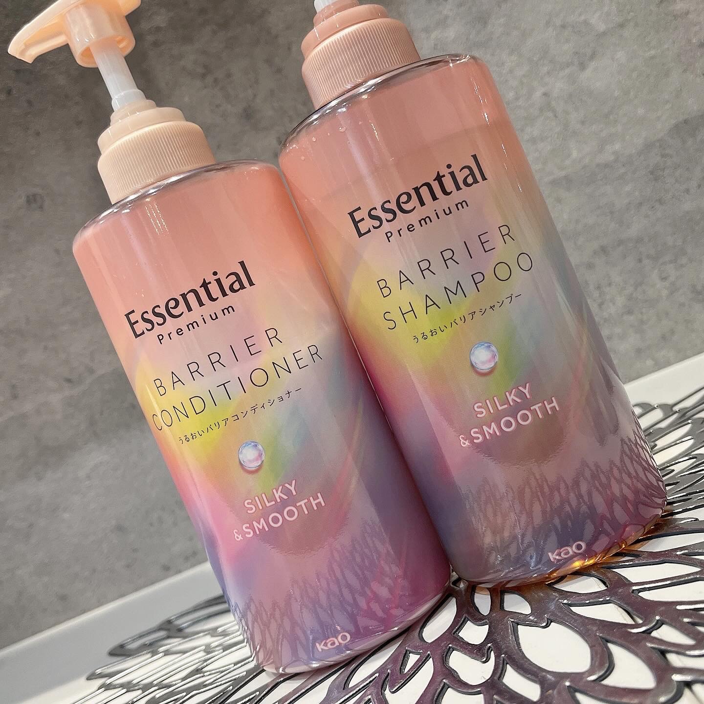 エッセンシャルプレミアム バリアシャンプー・コンディショナー シルキー＆スムース/エッセンシャル/市販シャンプーを使ったクチコミ（2枚目）