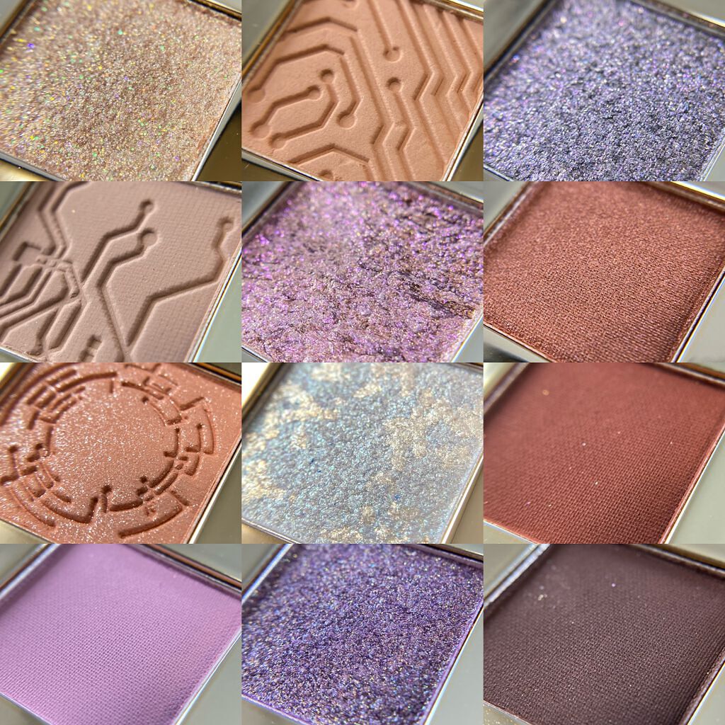 Hexze PRO流れ星釉薬12色アイシャドウ/HEXZE(ヘックスゼ)/アイシャドウパレットを使ったクチコミ(3枚目)