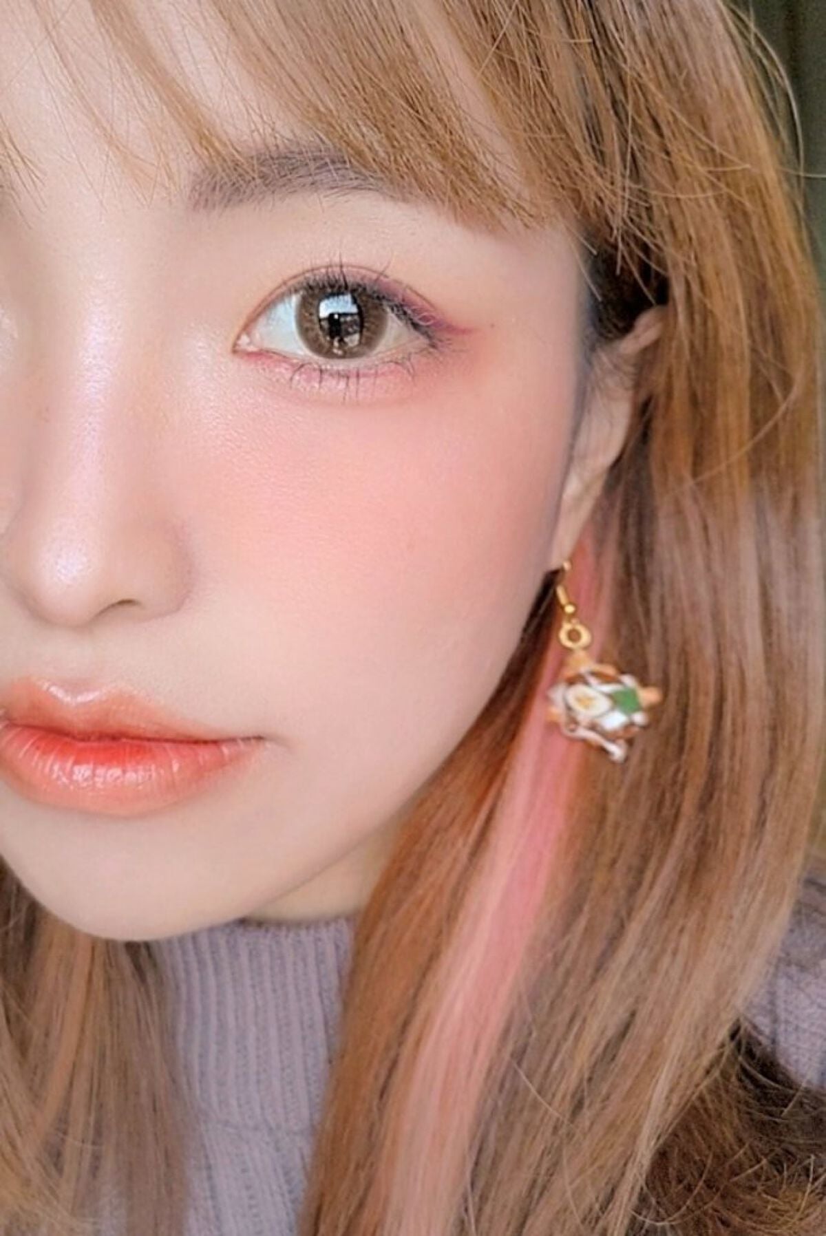 リップアンドチーク ヌードマットティント/CathyDoll/リップティントを使ったクチコミ(4枚目)