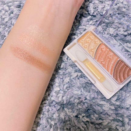 トーンアップアイシャドウ/CEZANNE/アイシャドウパレットを使ったクチコミ(2枚目)