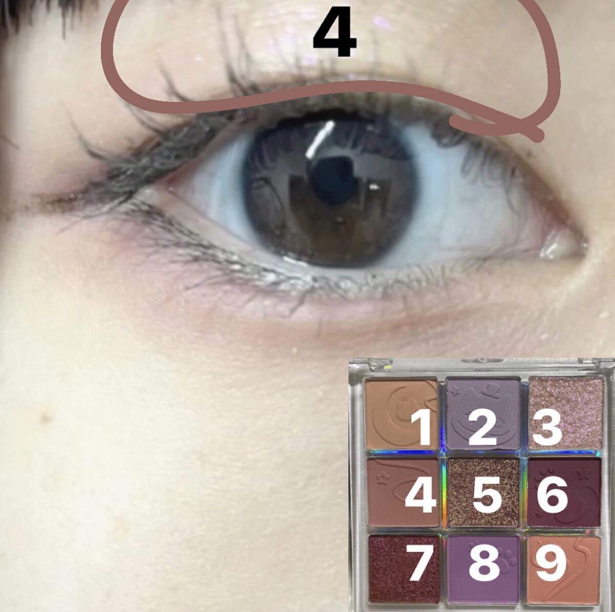 クォーツ 9色アイシャドウパレット(ドリームランドアイシャドウ)/ZEESEA/アイシャドウパレットを使ったクチコミ（3枚目）