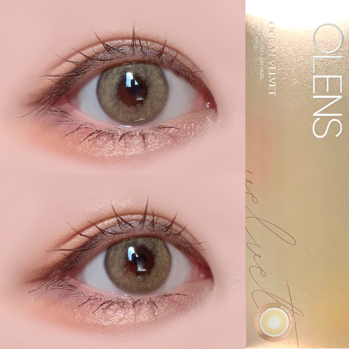 オーシャンベルベット 1day/OLENS/カラーコンタクトレンズを使ったクチコミ（2枚目）