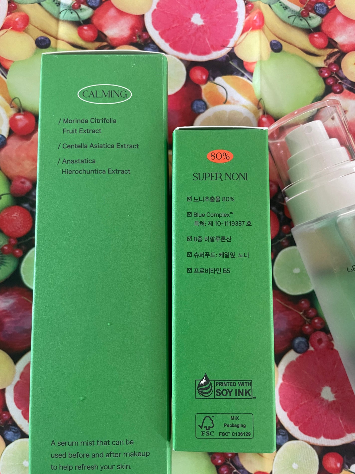 グリーンカーミングセラムミスト/Free Moment /ミスト状化粧水を使ったクチコミ(4枚目)