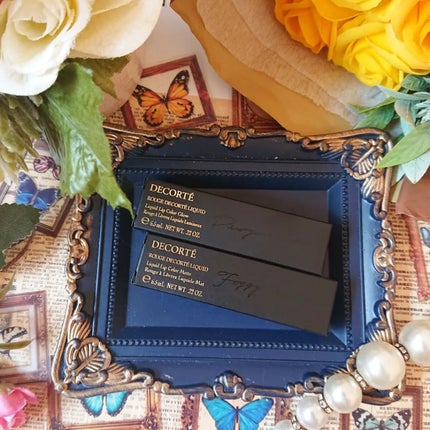 ルージュ デコルテ リキッド 18 dried flower(Foggy rouge)/DECORTÉ/口紅を使ったクチコミ(2枚目)