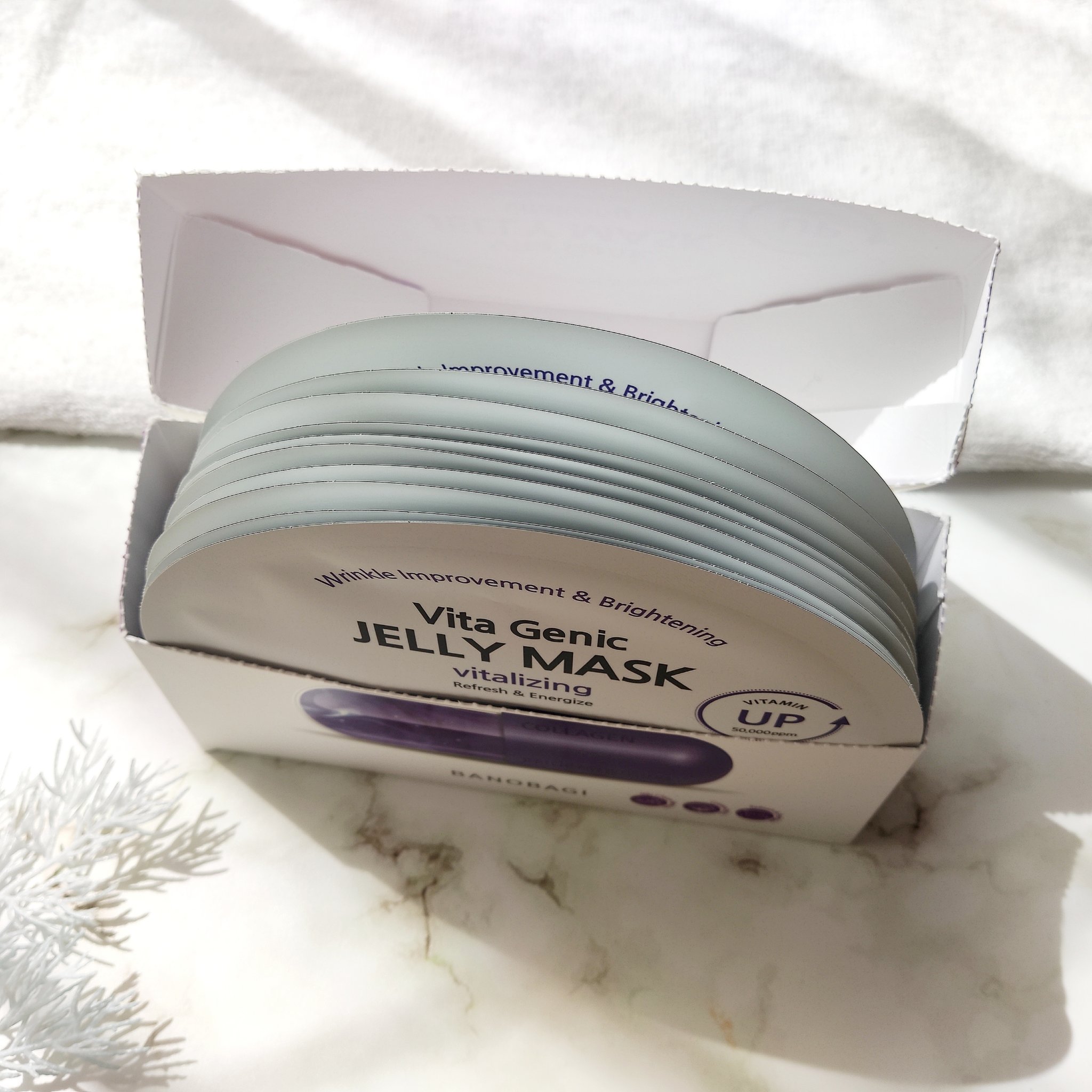 ビタ ジェニックゼリーマスク バイタライジング /BANOBAGI/シートマスク・パックを使ったクチコミ（2枚目）