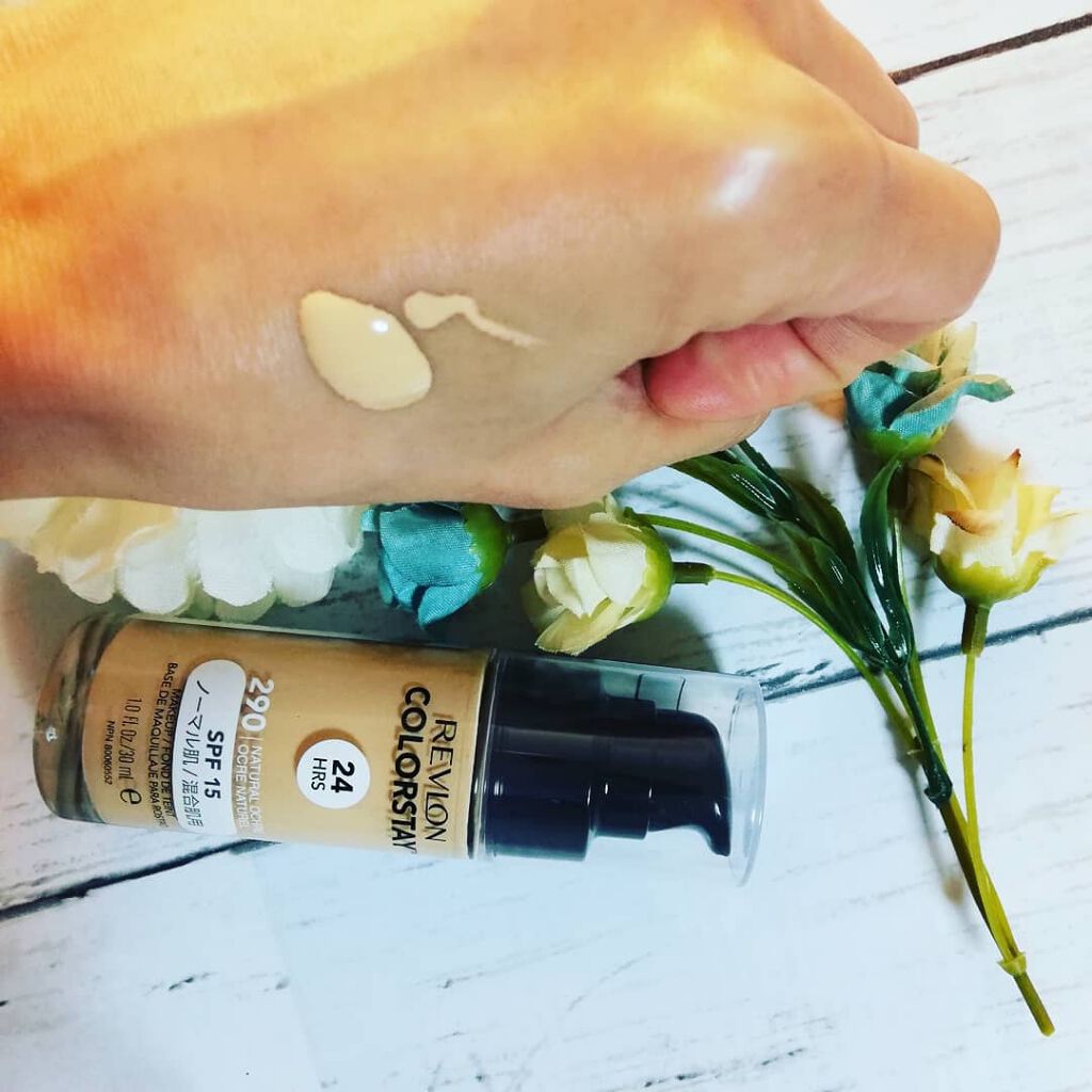 カラーステイ メイクアップ N/REVLON/リキッドファンデーションを使ったクチコミ(1枚目)