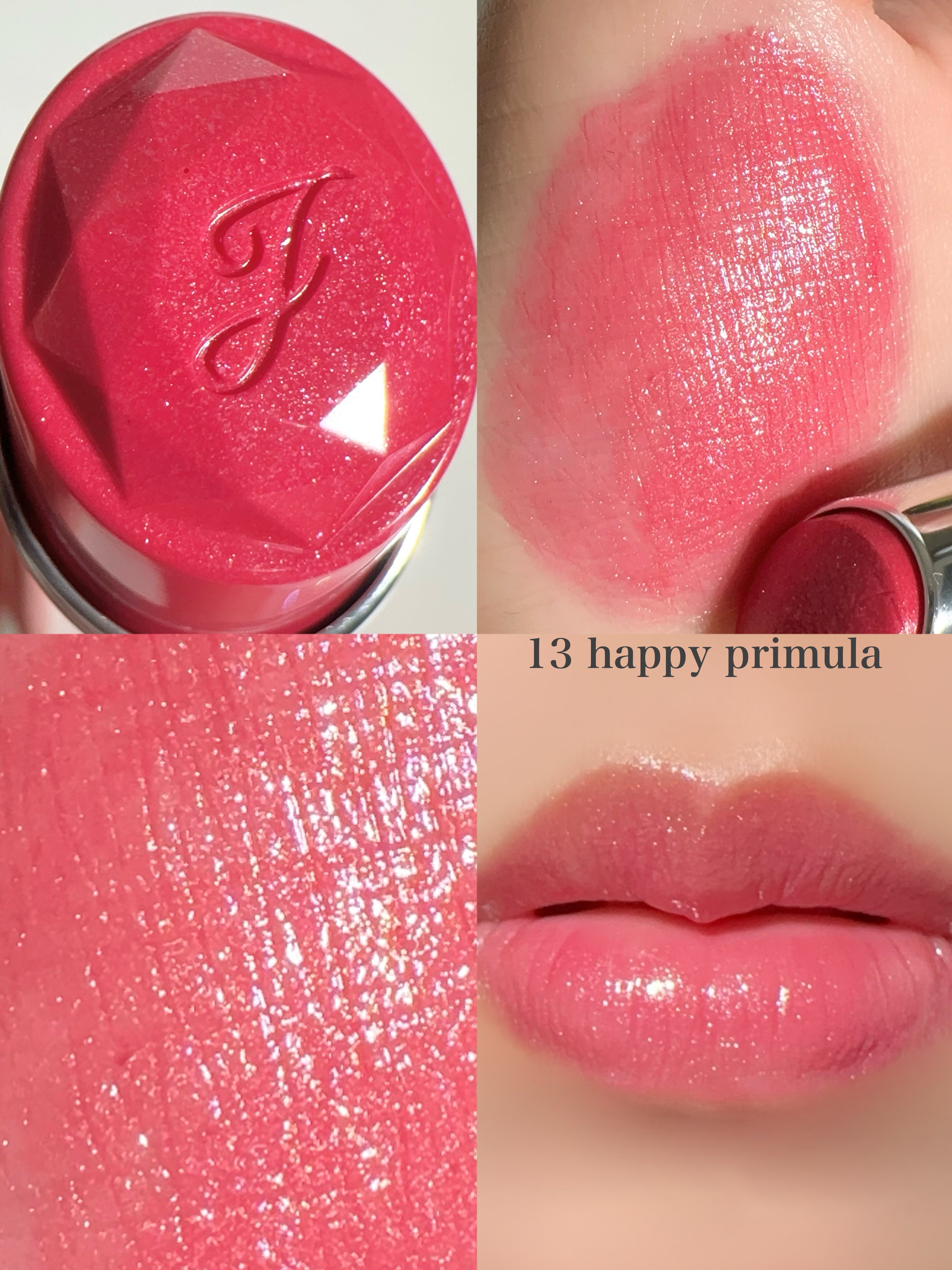 ジルスチュアート　リップブロッサム グロウ 13 happy primula/JILL STUART/口紅を使ったクチコミ（3枚目）