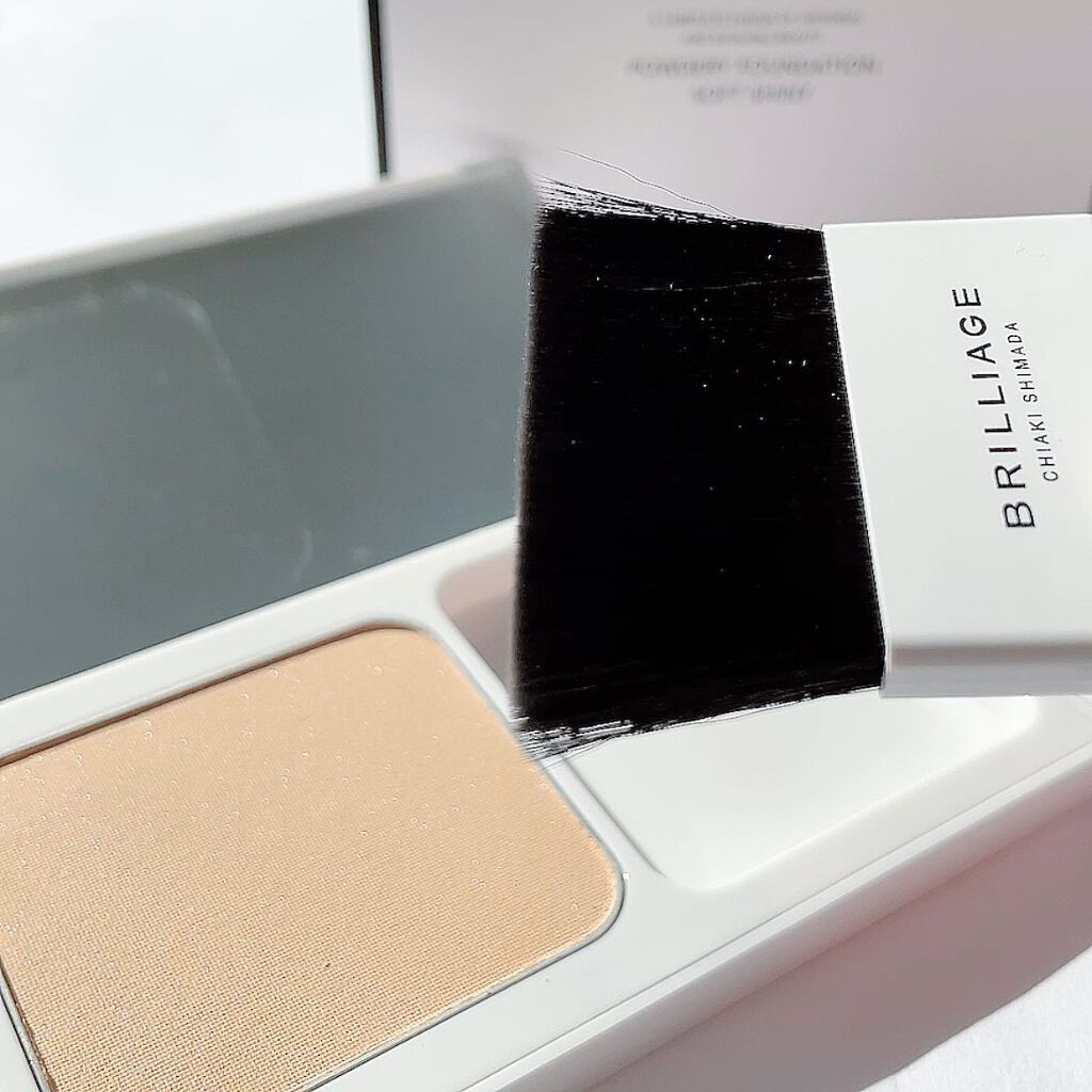 パウダリーファンデーション ソフトシャイニー/ブリリアージュ/パウダーファンデーションを使ったクチコミ(4枚目)