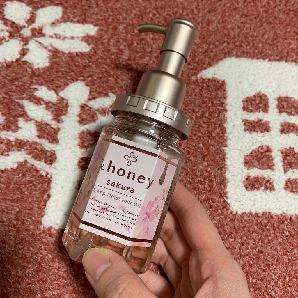 サクラ ディープモイスト ヘアオイル/&honey/ヘアオイルを使ったクチコミ(1枚目)