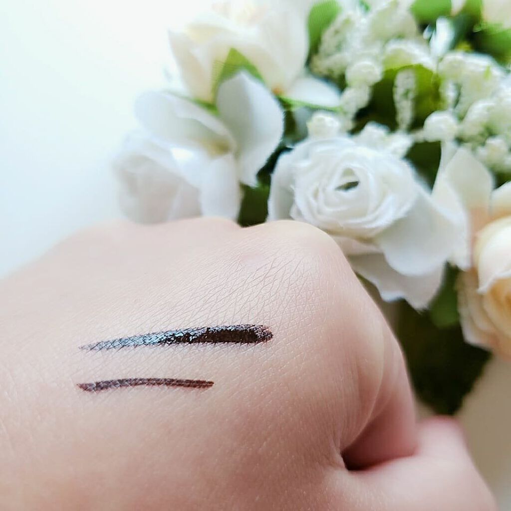 ニブ リクイドアイライナー BK1 ニブリクイドアイライナーBR1/ATSUSHI NAKASHIMA Cosme/リキッドアイライナーを使ったクチコミ（2枚目）