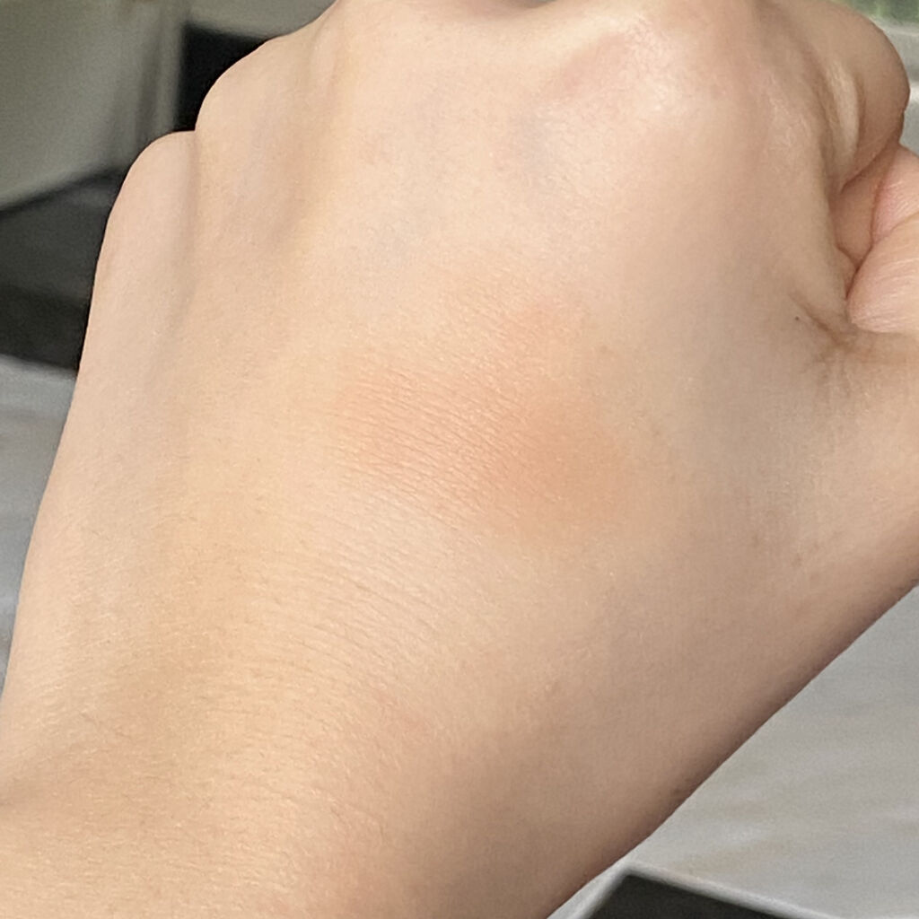 single eye color se-05 オレンジベージュ/la peau de gem./単色アイシャドウを使ったクチコミ（3枚目）