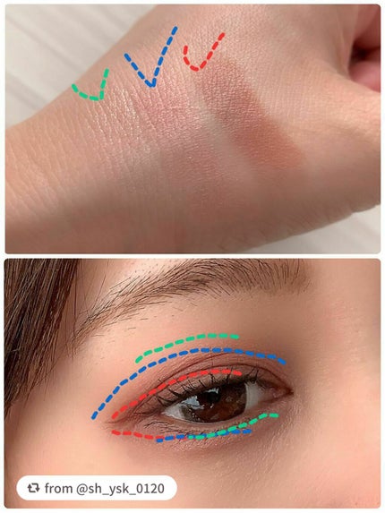 トーンアップアイシャドウ/CEZANNE/アイシャドウパレットを使ったクチコミ(4枚目)