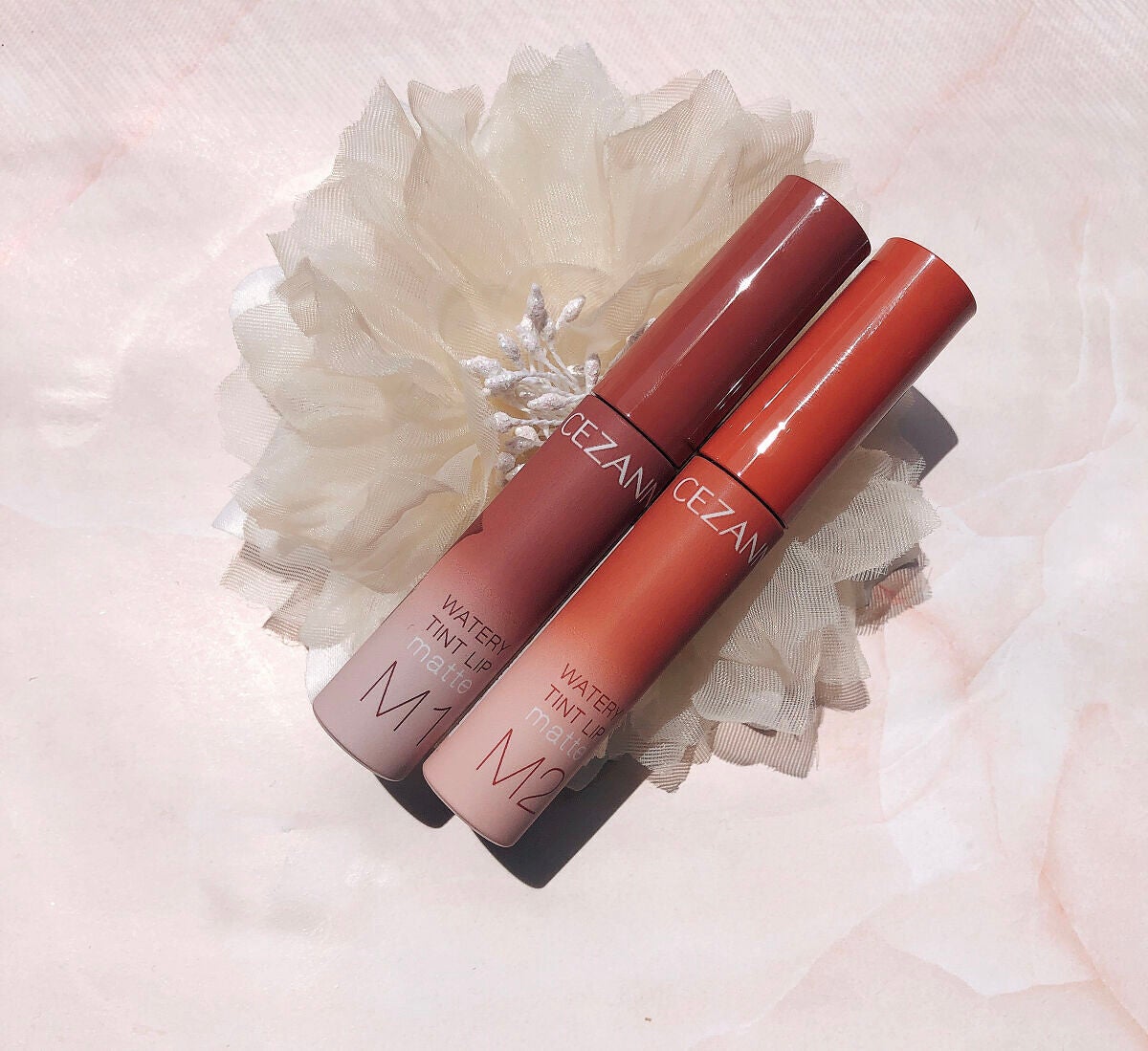ウォータリーティントリップ マット/CEZANNE/リップティントを使ったクチコミ(5枚目)