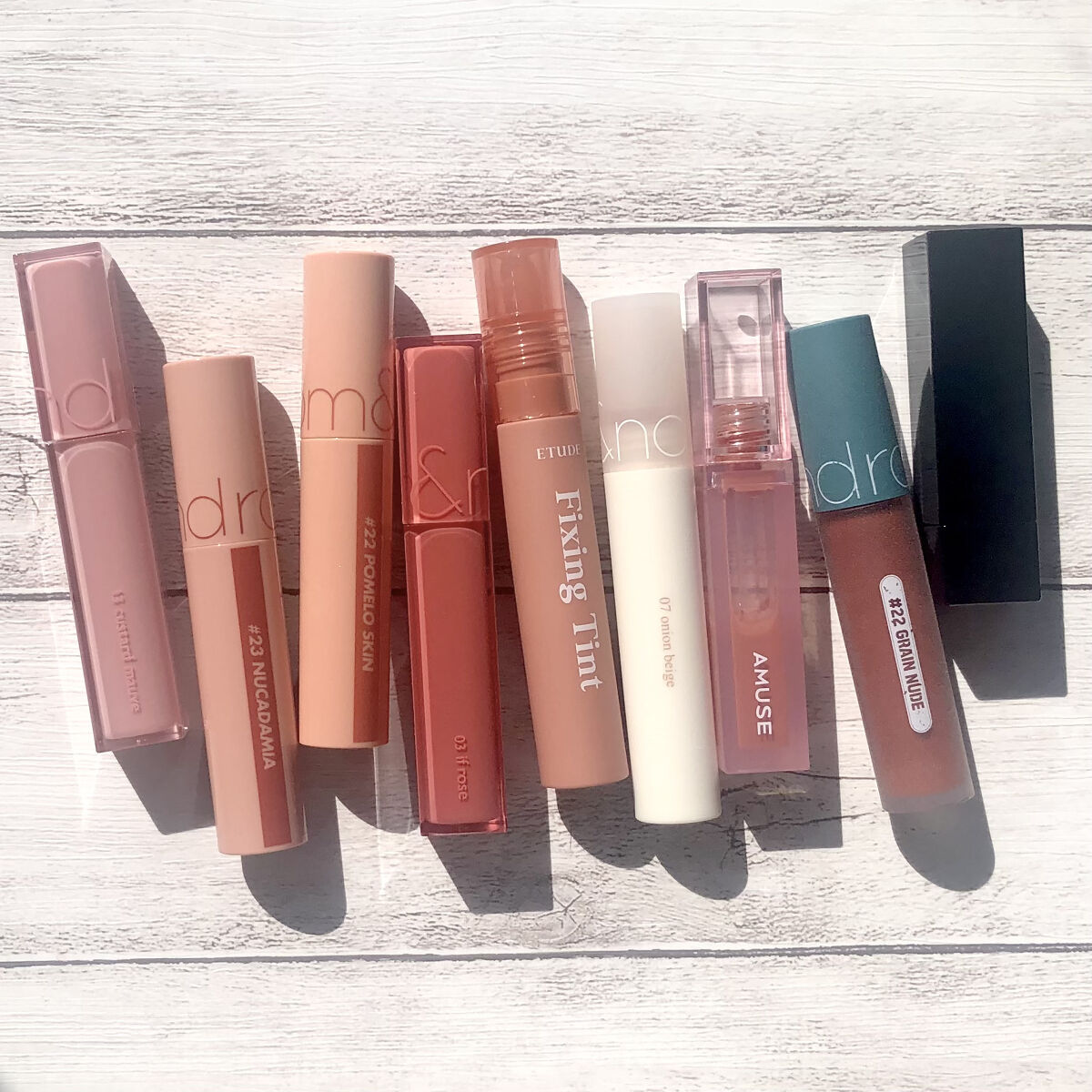 ジューシーラスティングティント/rom&nd/リップティントを使ったクチコミ（3枚目）