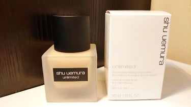 アンリミテッド ラスティング フルイド/shu uemura/リキッドファンデーションを使ったクチコミ（1枚目）