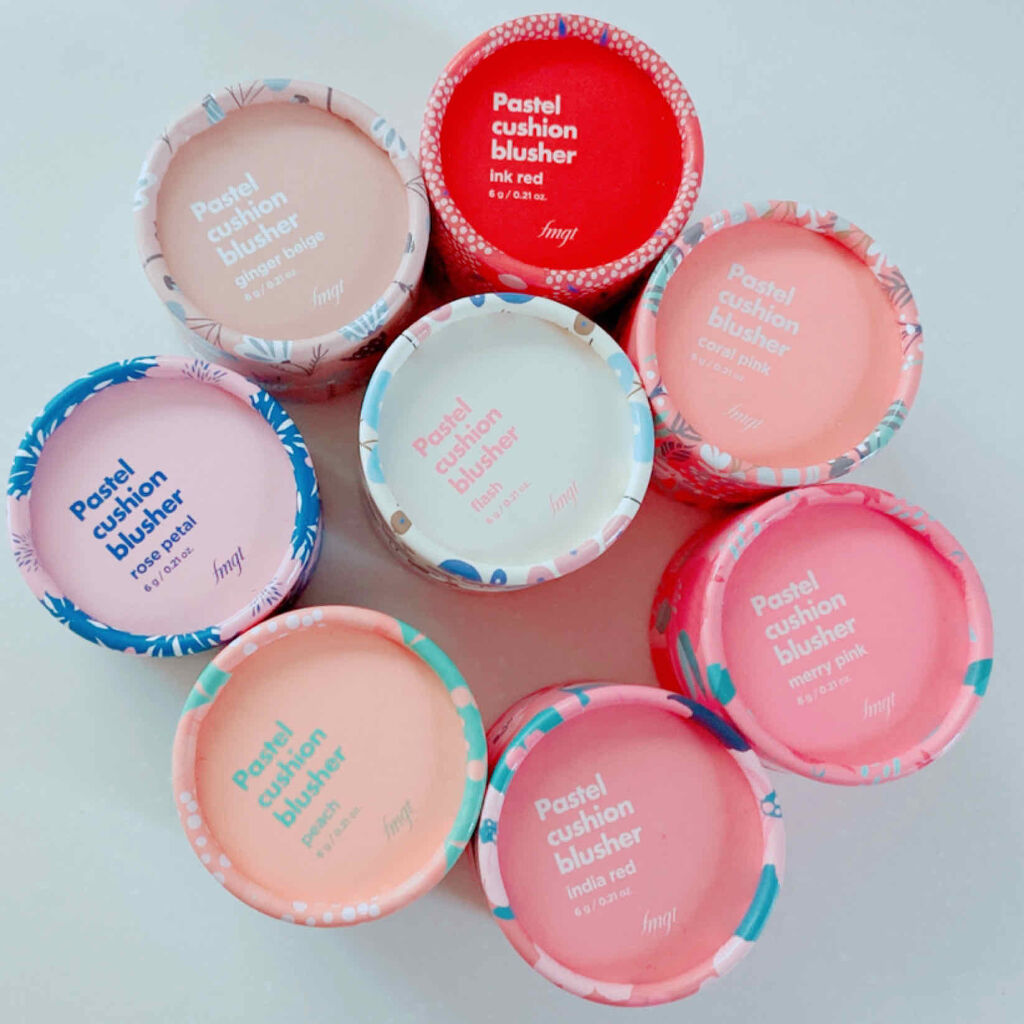 パステルクッションブラッシャー/THE FACE SHOP/パウダーチークを使ったクチコミ（2枚目）