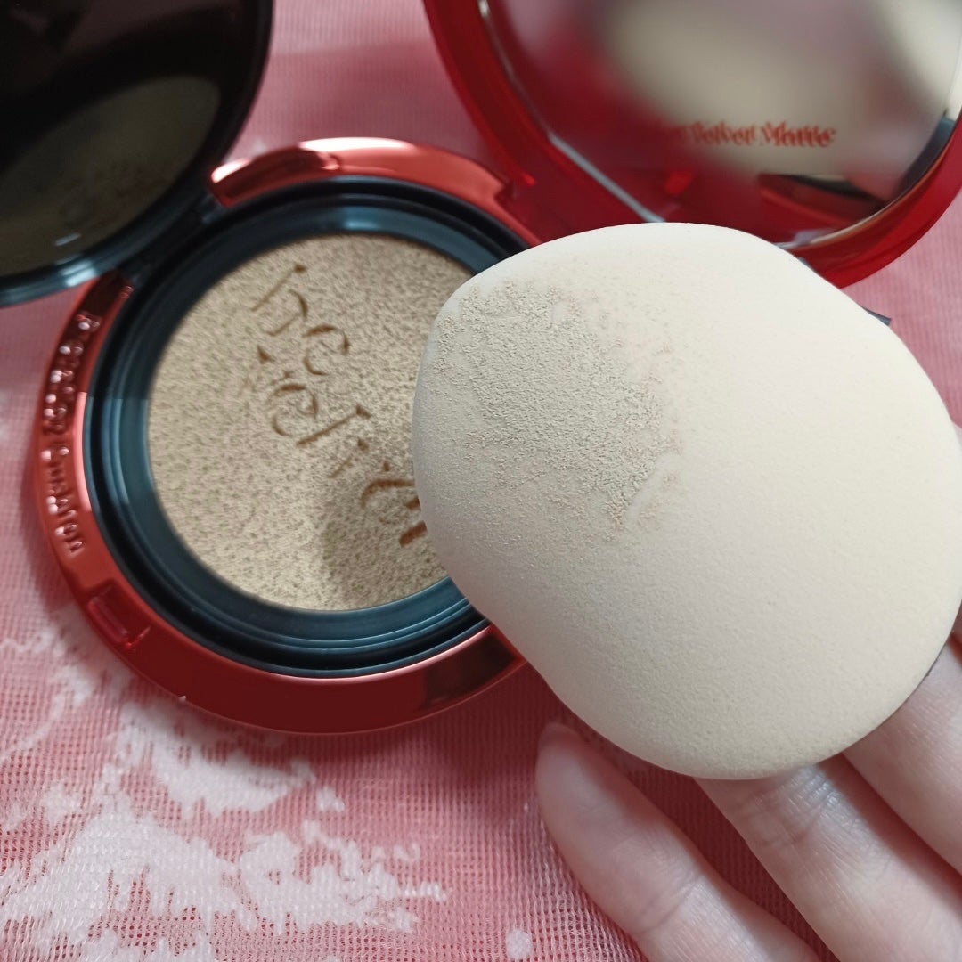 プロテーラービーベルベットカバークッション/espoir/クッションファンデーションを使ったクチコミ(2枚目)