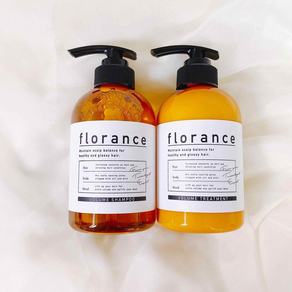 ボリュームシャンプー/ボリュームトリートメント/florance/市販シャンプーを使ったクチコミ(1枚目)