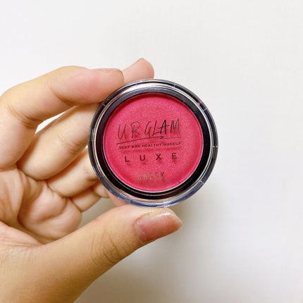 U R GLAM UR GLAM LUXE SOFT CHEEKのクチコミ「\UR GLAM LUXE SOFT CHEEK/
02 ローズレッド
ふんわり発色 自然.....」(1枚目)