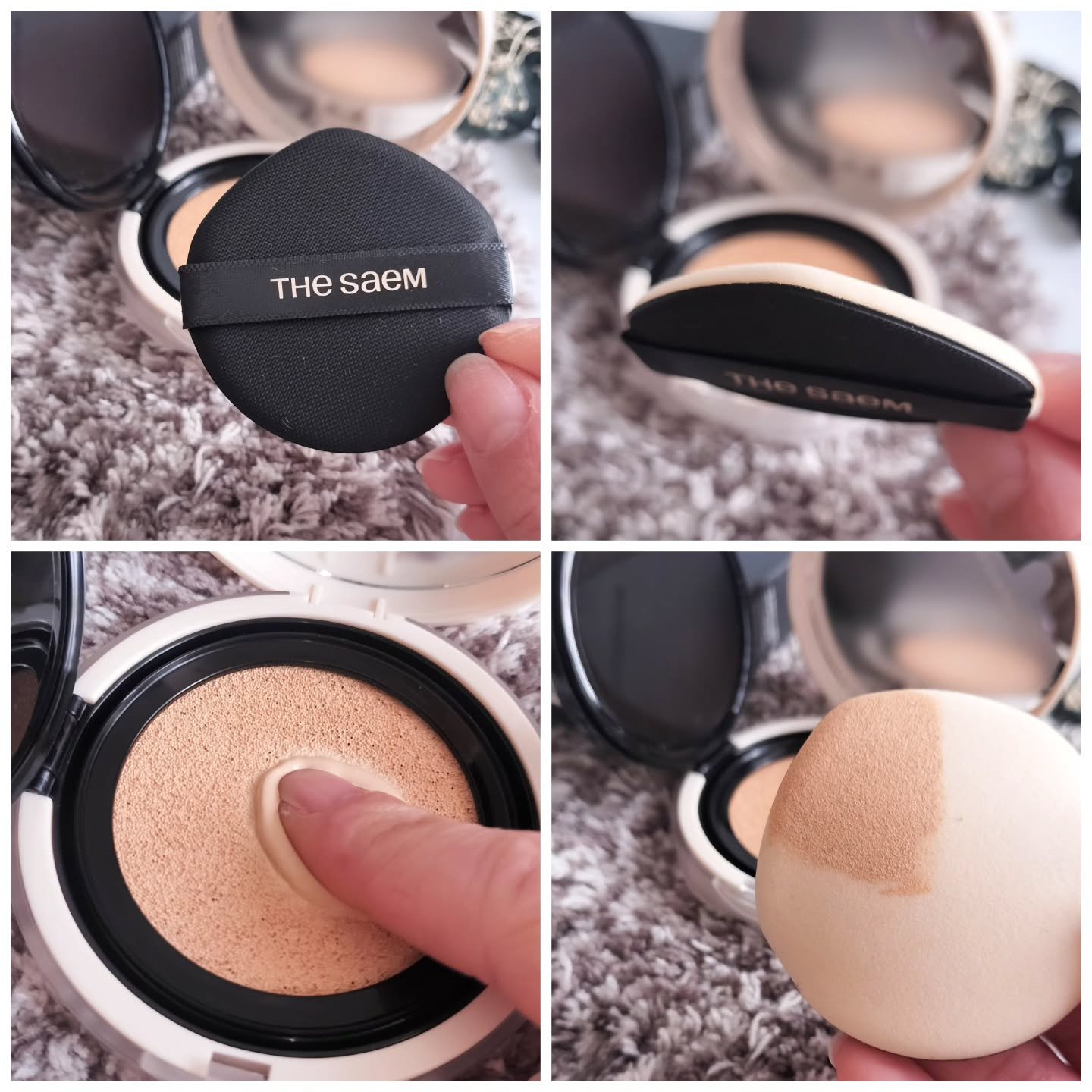 カバーパーフェクションコンシーラークッション/the SAEM/リキッドコンシーラーを使ったクチコミ（3枚目）
