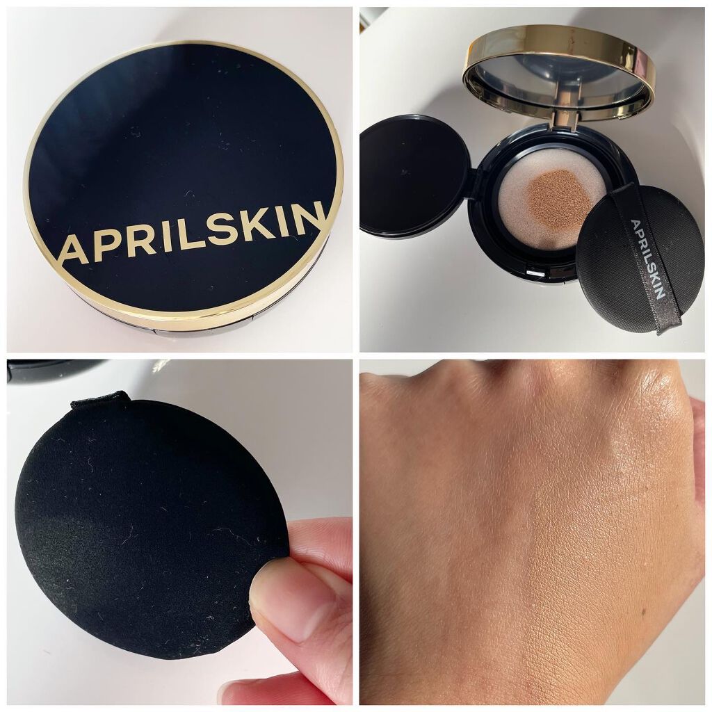 マジックスノークッションブラック 3.0/APRILSKIN/クッションファンデーションを使ったクチコミ（3枚目）