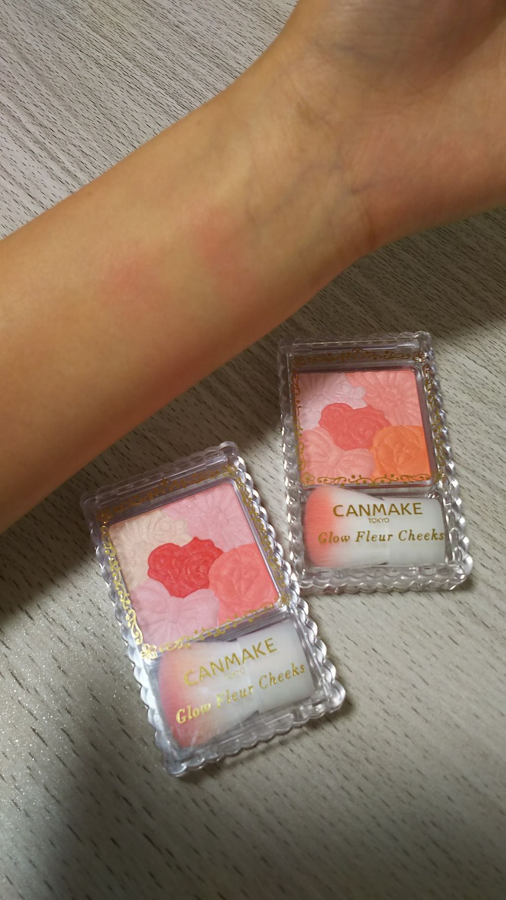 グロウフルールチークス/キャンメイク/パウダーチークを使ったクチコミ（1枚目）