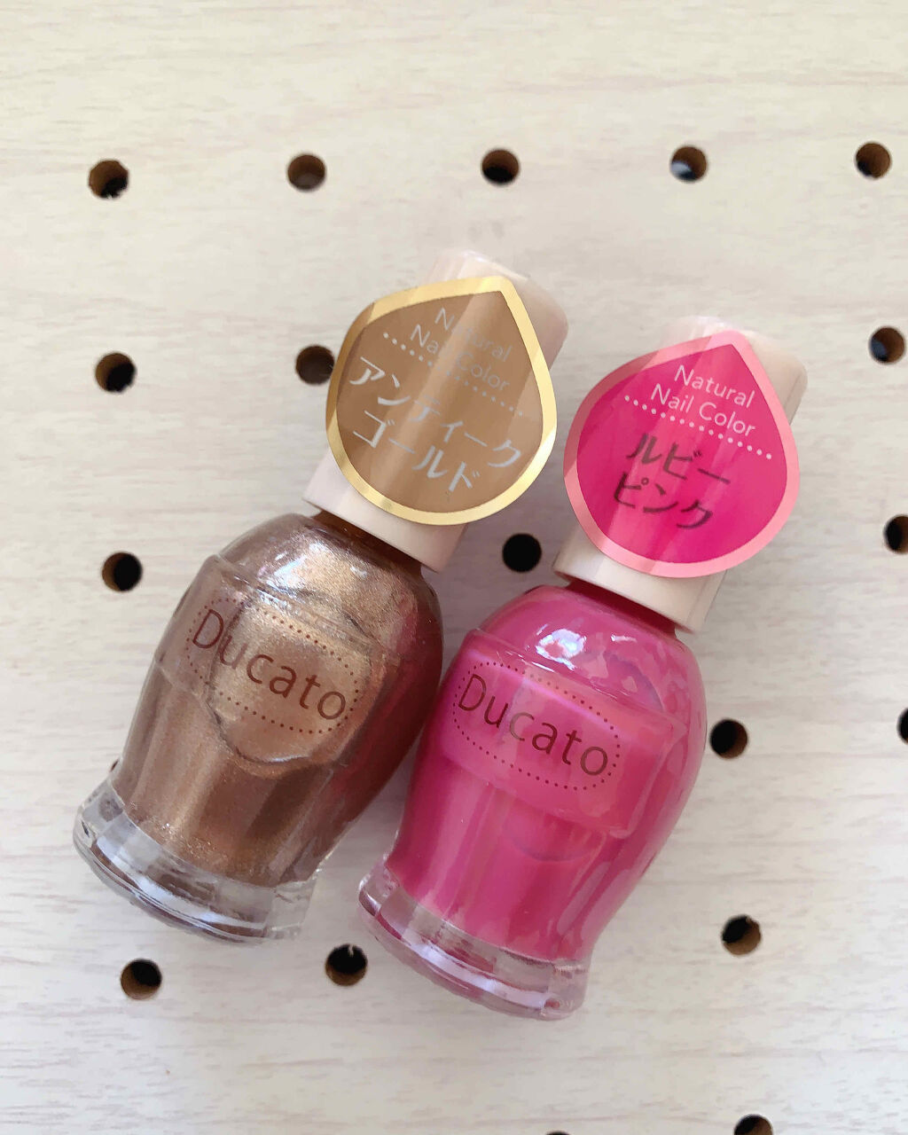 ナチュラルネイルカラーN 018 ルビーピンク/デュカート/マニキュアを使ったクチコミ（2枚目）