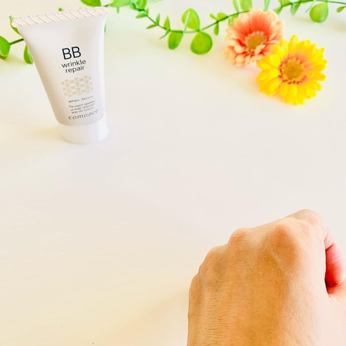リンクルリペアBB/コモエース/BBクリームを使ったクチコミ(5枚目)