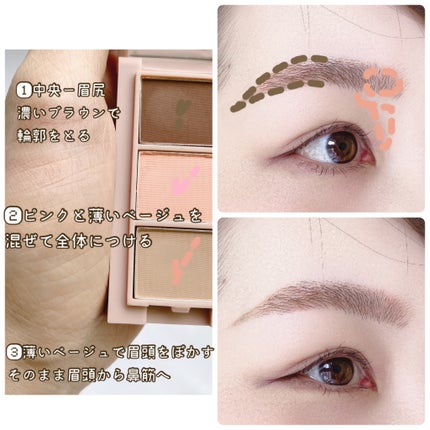 frunflynn マルチパーフェクター アイブロウキット/frunflynn/パウダーアイブロウを使ったクチコミ(5枚目)