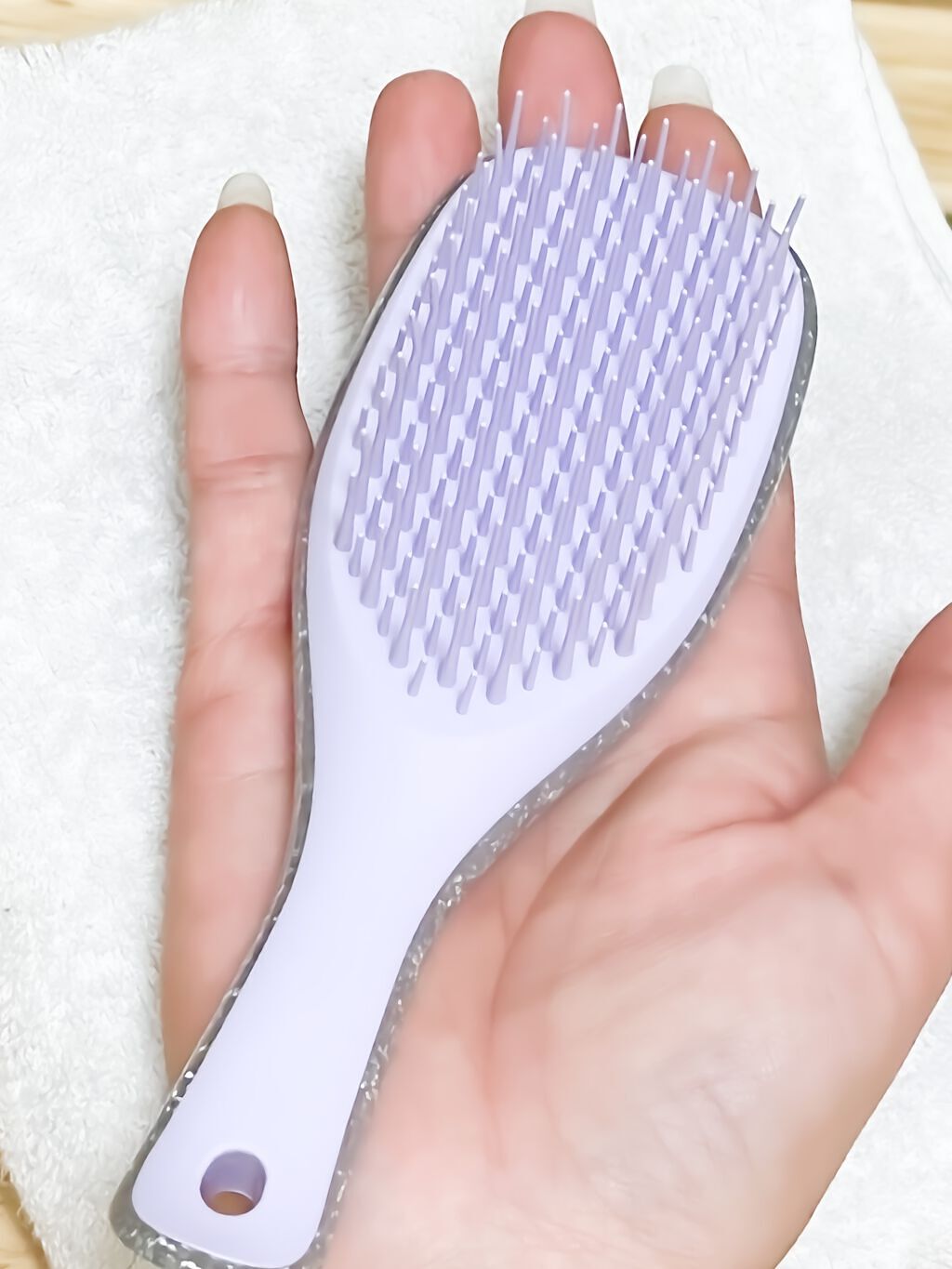 タングルティーザー ザ・アルティメットディタングラー ミニ/TANGLE TEEZER/ヘアブラシを使ったクチコミ(4枚目)