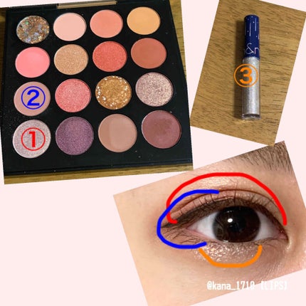 リキッド グリッター シャドウ/rom&nd/グリッターを使ったクチコミ(2枚目)