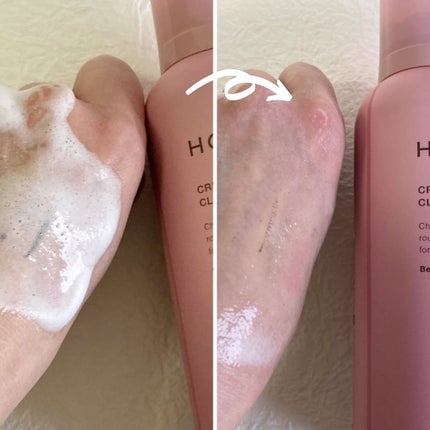 ホリーディア クリーミーリセットクレンジング/HOLIDEA/泡洗顔を使ったクチコミ(5枚目)