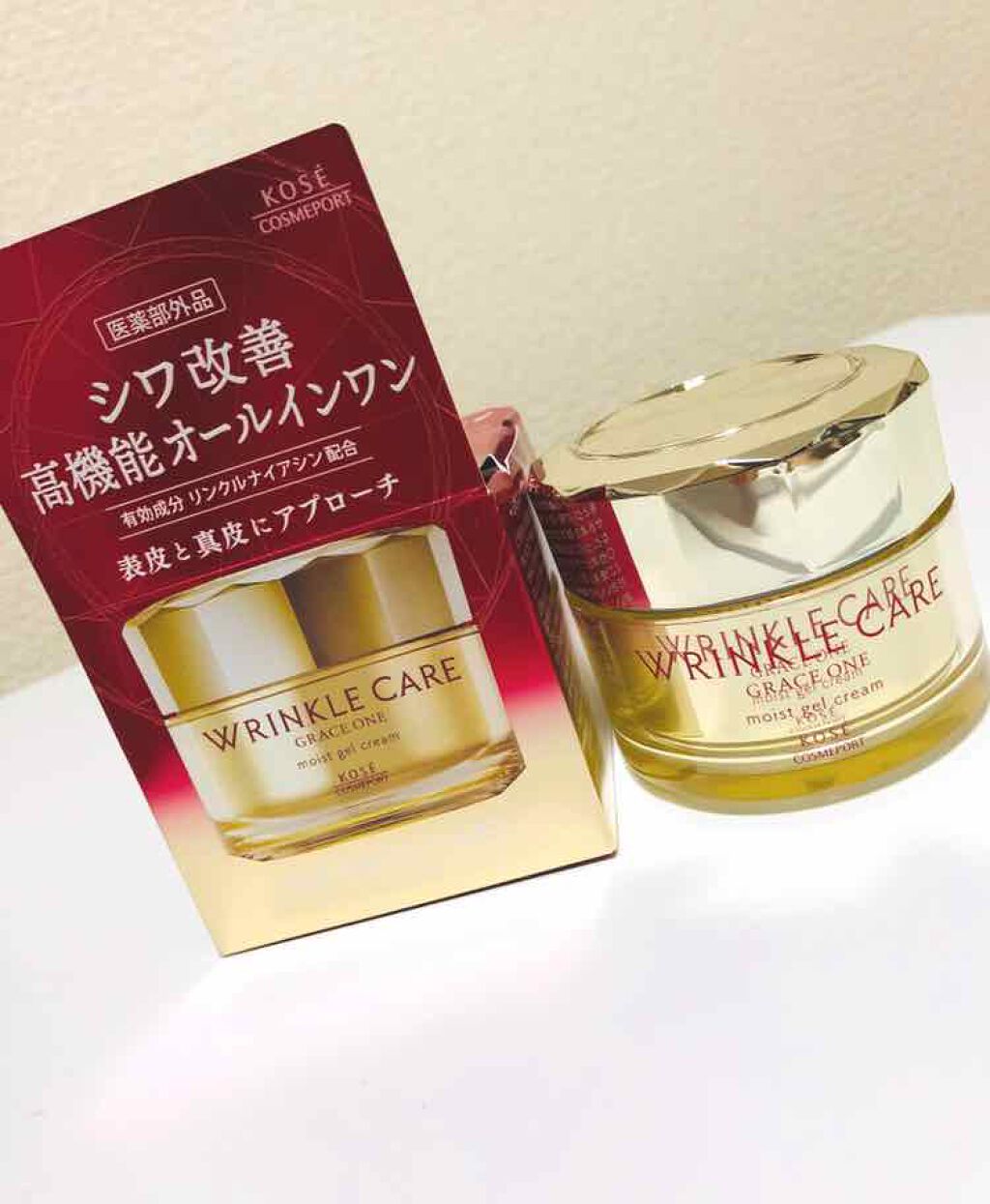 リンクルケア モイストジェルクリーム/グレイスワン/オールインワン化粧品を使ったクチコミ(1枚目)